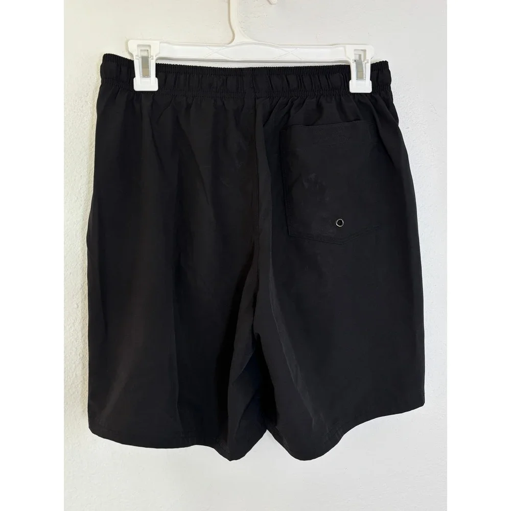 Old Navy Mens Swim Trunks Black Board Shorts Mesh Lining Small S RN54023
